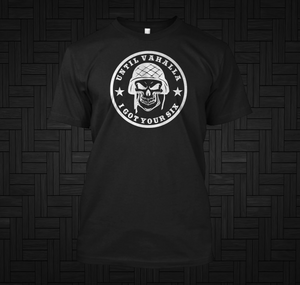 Until Valhalla Army I Got your Six Black T-Shirt Until Valhalla Army I Got your Six Black T-Shirt