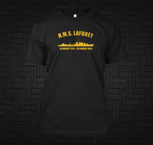 HMS Laforey Black T-Shirt HMS Laforey Black T-Shirt