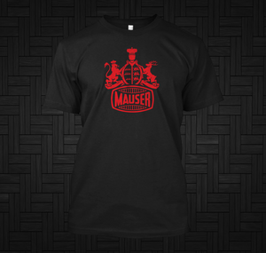 Mauser Arm Firearm Logo Black T-Shirt Mauser Arm Firearm Logo Black T-Shirt
