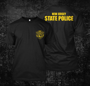 New Jersey state Police Black T Shirt New Jersey state Police Black T Shirt