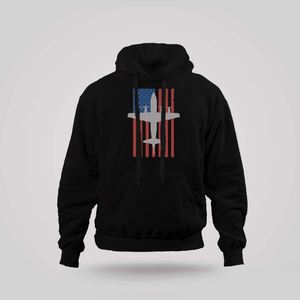 P-3 Orion Vintage Flag Black Hoodie P-3 Orion Vintage Flag Black Hoodie