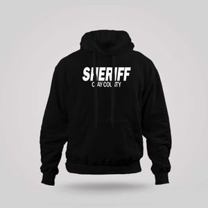 New POLICE County Sheriff Clay Florida United States Department Special Force Text Black Hoodie New POLICE County Sheriff Clay Florida United States Department Special Force Text Black Hoodie