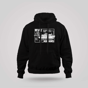 Abrams M1A2 Tank Commander War Machine Black Hoodie Abrams M1A2 Tank Commander War Machine Black Hoodie