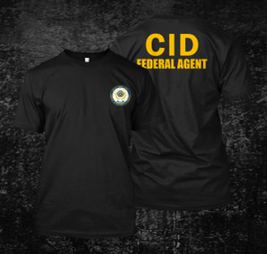 CID Federal Agent  Black T-Shirt CID Federal Agent  Black T-Shirt