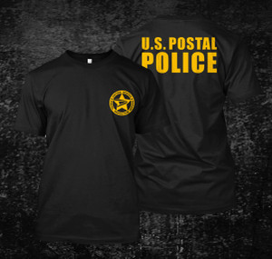 US Postal police Black T-Shirt US Postal police Black T-Shirt