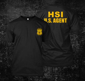 US Agent Homeland Security T Shirt Black US Agent Homeland Security T Shirt Black