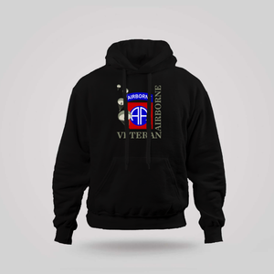 82nd Airborne Veteran Black Hoodie 82nd Airborne Veteran Black Hoodie