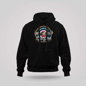 Supermarine Spitfire Malta Black Hoodie Supermarine Spitfire Malta Black Hoodie