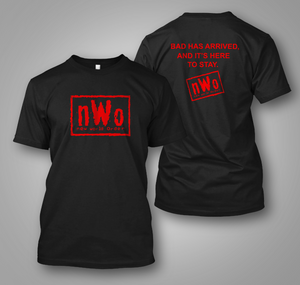 New World Order T-Shirt nWo Logo WCW Professional Wrestling Black T-Shirt New World Order T-Shirt nWo Logo WCW Professional Wrestling Black T-Shirt