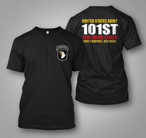 101st Airborne Division US Army Screaming Eagles Fort Campbell Kentucky Black T-Shirt 101st Airborne Division US Army Screaming Eagles Fort Campbell Kentucky Black T-Shirt