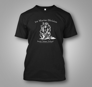 USMC United States Marine Corps Scout Sniper Camp Pendleton School Black T-shirt USMC United States Marine Corps Scout Sniper Camp Pendleton School Black T-shirt