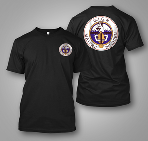 New France Special Elite Police Forces Unit GIGN Raid k-9 Canine Dog Black T shirt-2 New France Special Elite Police Forces Unit GIGN Raid k-9 Canine Dog Black T shirt-2