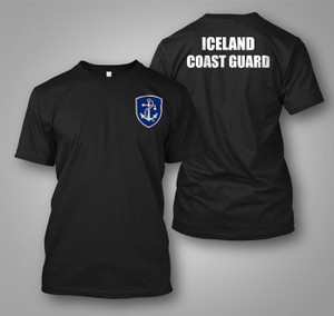 Gæslan Iceland Coast Guard Defense Force Navy Military Army Black T-shirt Gæslan Iceland Coast Guard Defense Force Navy Military Army Black T-shirt