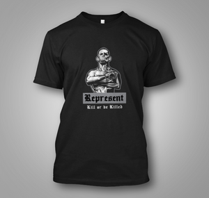 Nate Diaz Represent Kill Or Be Killed Black T-Shirt Nate Diaz Represent Kill Or Be Killed Black T-Shirt