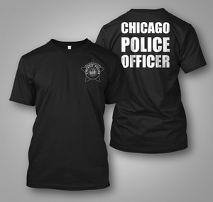 City of Chicago Police Officer Black T-Shirt City of Chicago Police Officer Black T-Shirt