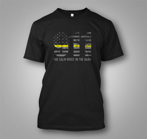 911 Dispatcher The Calm Voice In The Dark Black T-Shirt 911 Dispatcher The Calm Voice In The Dark Black T-Shirt
