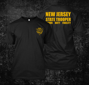 NJ State Police Trooper Black T Shirt