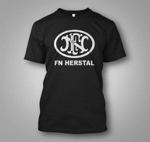 FN Herstal Firearms Guns Black T-Shirt FN Herstal Firearms Guns Black T-Shirt