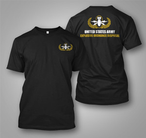 U.S. Army EOD Explosive Ordnance Disposal Black T-Shirt U.S. Army EOD Explosive Ordnance Disposal Black T-Shirt