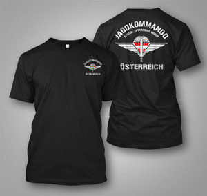 Jagdkommando Special Forces Austrian Military Black T-Shirt Jagdkommando Special Forces Austrian Military Black T-Shirt