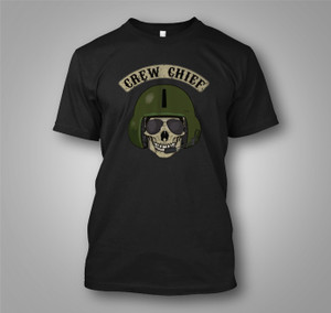 NEW LIMITED Helicopter Crew Chief Black T-Shirt NEW LIMITED Helicopter Crew Chief Black T-Shirt