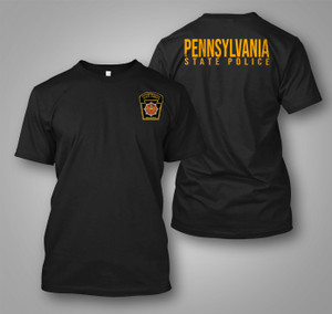 Pennsylvania State Police United States Department New black T-SHIRT Pennsylvania State Police United States Department New black T-SHIRT