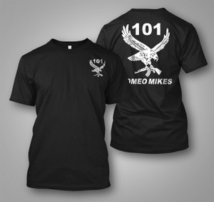 SWATF 101 Battalion Romeo Mike Casspir South African Army Koevoet Black T-shirt SWATF 101 Battalion Romeo Mike Casspir South African Army Koevoet Black T-shirt