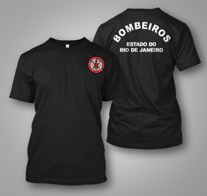 Bombeiros Brazil Rio De Janeiro Fire Department Firefighter Gift Rare Black T-shirt Bombeiros Brazil Rio De Janeiro Fire Department Firefighter Gift Rare Black T-shirt