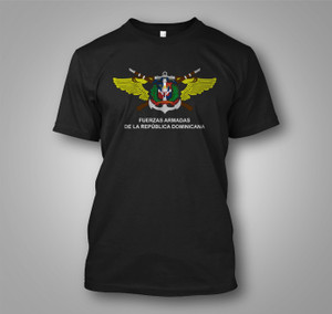 New Armed Forces of the Dominican Republic Army Military Black T-shirt New Armed Forces of the Dominican Republic Army Military Black T-shirt
