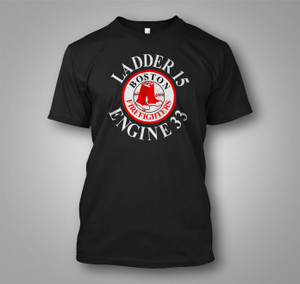 Boston Fire Department Station 33 Black t-Shirt Boston Fire Department Station 33 Black t-Shirt