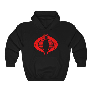 Cobra Commander Scratch Logo Black Hoodie Cobra Commander Scratch Logo Black Hoodie