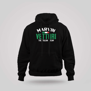 Marvin Vettori The Italian Dream MMA Black Hoodie Marvin Vettori The Italian Dream MMA Black Hoodie