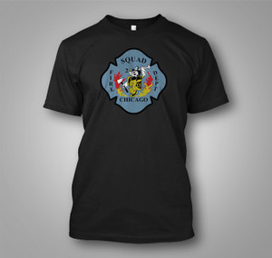 Chicago Fire Department Firehouse 91 Squad Black t-Shirt v2 Black T-Shirt Chicago Fire Department Firehouse 91 Squad Black t-Shirt v2 Black T-Shirt