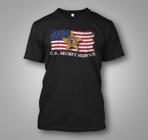 U.S. Secret Service American Protector Patriotic Black T-Shirt U.S. Secret Service American Protector Patriotic Black T-Shirt