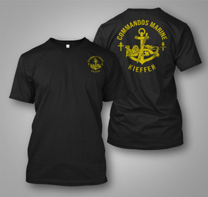 French Navy Special Forces Commandos Marine Fusiliers Marins Kieffer Black T-shirt French Navy Special Forces Commandos Marine Fusiliers Marins Kieffer Black T-shirt