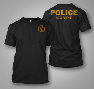 New Rare Egyptian Egypt Police Black T-shirt New Rare Egyptian Egypt Police Black T-shirt