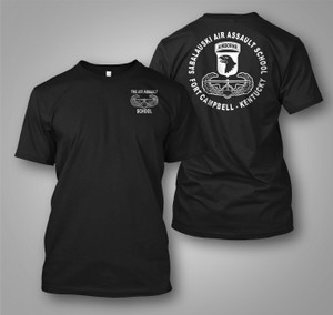 AIR ASSAULT 101 Airborne School SABALAUSKI Black T-Shirt