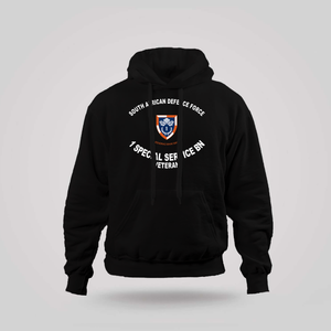 SADF 1 Special Service Bn (1SSB) Veteran Black Hoodie SADF 1 Special Service Bn (1SSB) Veteran Black Hoodie