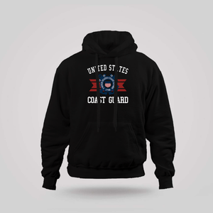 United States Coast Guard Vintage Black Hoodie United States Coast Guard Vintage Black Hoodie
