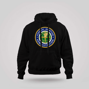 FEDERAL AVIATION ADMINISTRATION FAA Black Hoodie FEDERAL AVIATION ADMINISTRATION FAA Black Hoodie