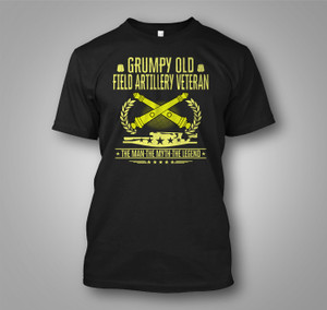 Grumpy Old Field Artillery Veteran Black T-Shirt Grumpy Old Field Artillery Veteran Black T-Shirt