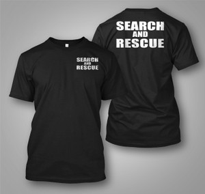 Search and Rescue Black T-Shirt Search and Rescue Black T-Shirt