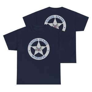 U.S. Marshal Logo Grey Vintage Law Enforcement Black t-Shirt U.S. Marshal Logo Grey Vintage Law Enforcement Black t-Shirt