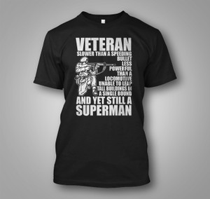 Superman Veterans Black T-Shirt Superman Veterans Black T-Shirt
