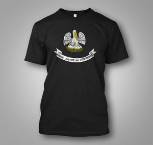 Louisiana State Nylon Logo Black T-Shirt Louisiana State Nylon Logo Black T-Shirt