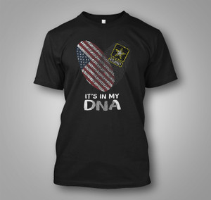US Army Veteran Fingerprints It's In My DNA U.S. Black t-Shirt US Army Veteran Fingerprints It's In My DNA U.S. Black t-Shirt