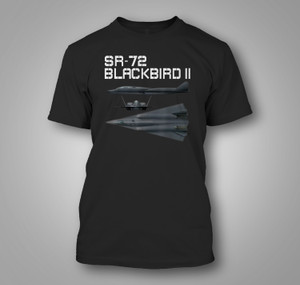 American Military Aviation SR-72 Blackbird II Black T-Shirt American Military Aviation SR-72 Blackbird II Black T-Shirt