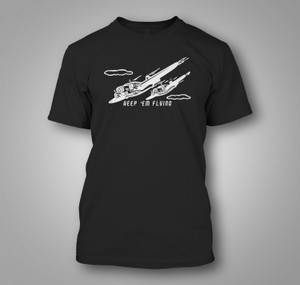 Aircraft Ground Crew Mechanic Retro USA Military Air Force 1940s 1950s Keep 'Em Flying Black T-Shirt Aircraft Ground Crew Mechanic Retro USA Military Air Force 1940s 1950s Keep 'Em Flying Black T-Shirt