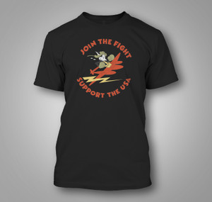 Vintage USA Military Join The Fight Retro Air Force Army Black T-Shirt Vintage USA Military Join The Fight Retro Air Force Army Black T-Shirt