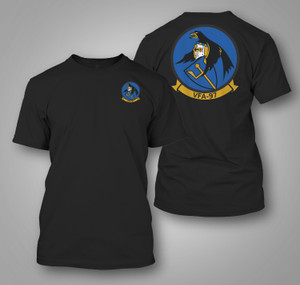VFA-97 Warhawks Navy Strike Fighter Squadron flying the F-35C Lightning II Black T-Shirt VFA-97 Warhawks Navy Strike Fighter Squadron flying the F-35C Lightning II Black T-Shirt